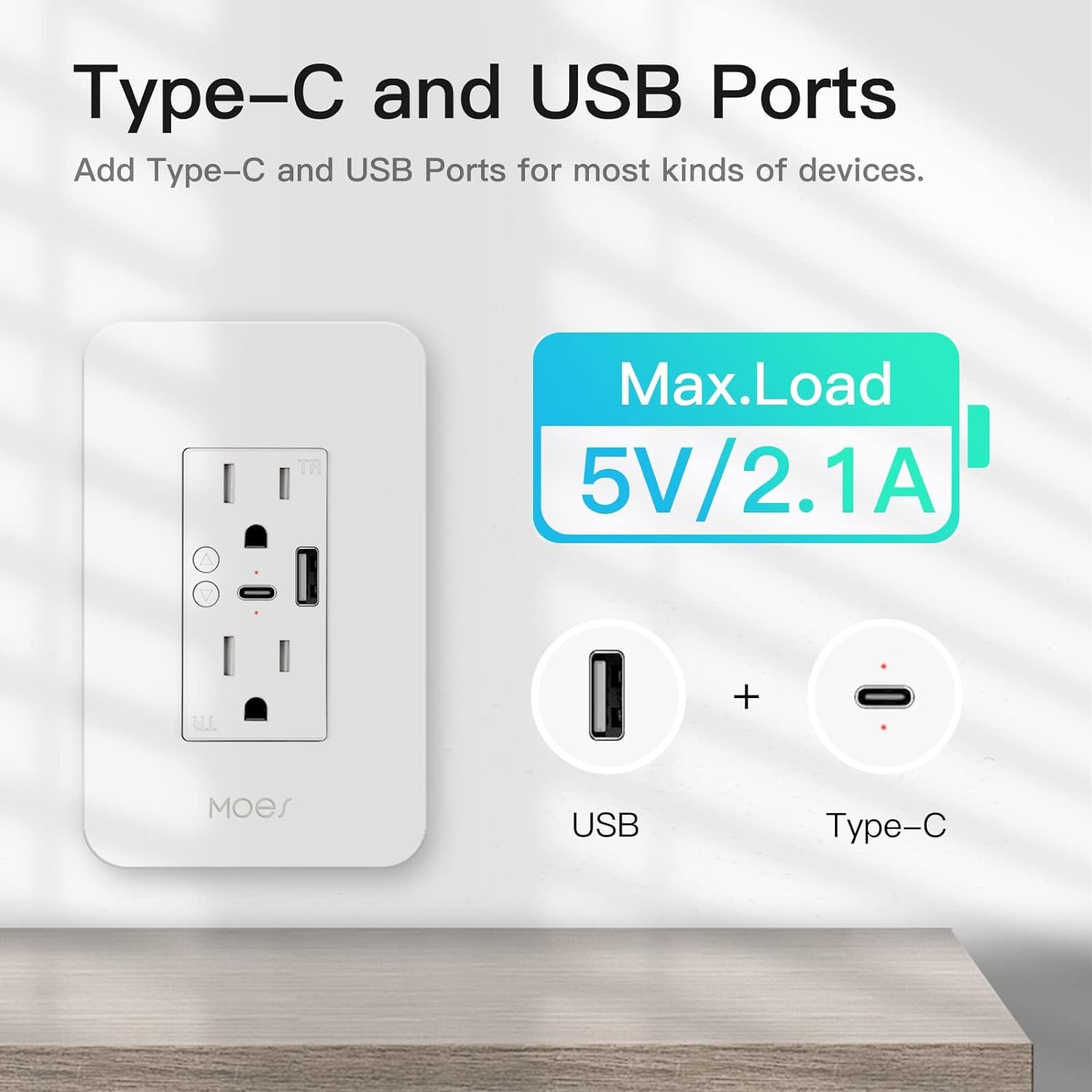 MOES Smart Wall Outlet