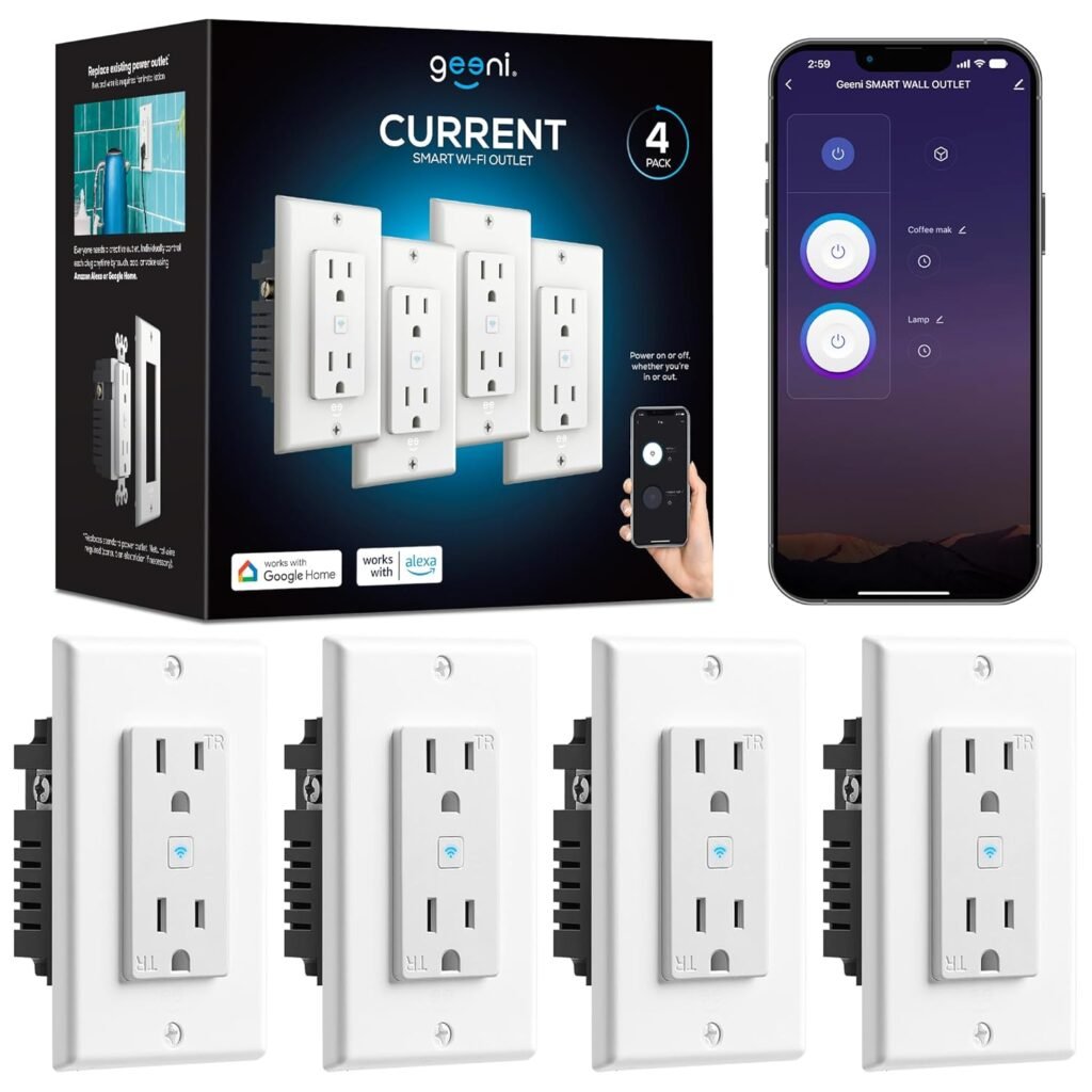 Geeni Smart WiFi in-Wall Outlet