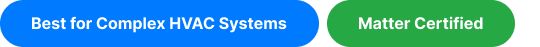 Tag Best for Complex HVAC Systems Matter Certified