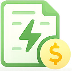 Lower bills icon