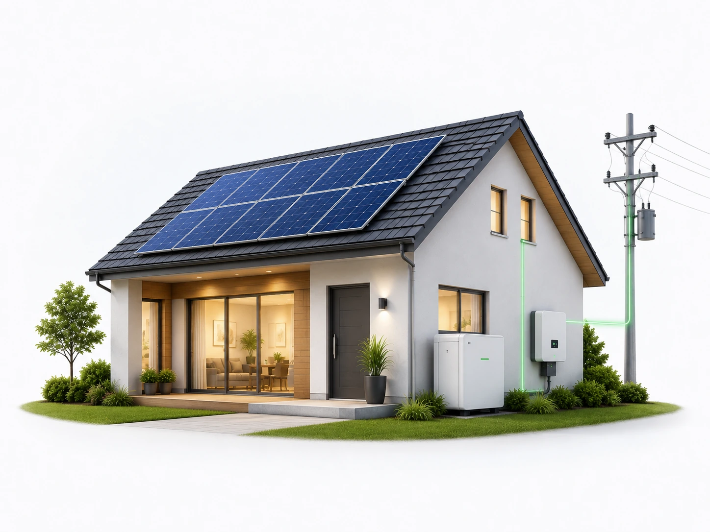 hybrid_solar_system_battery_backup