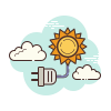 solar panel durability icon
