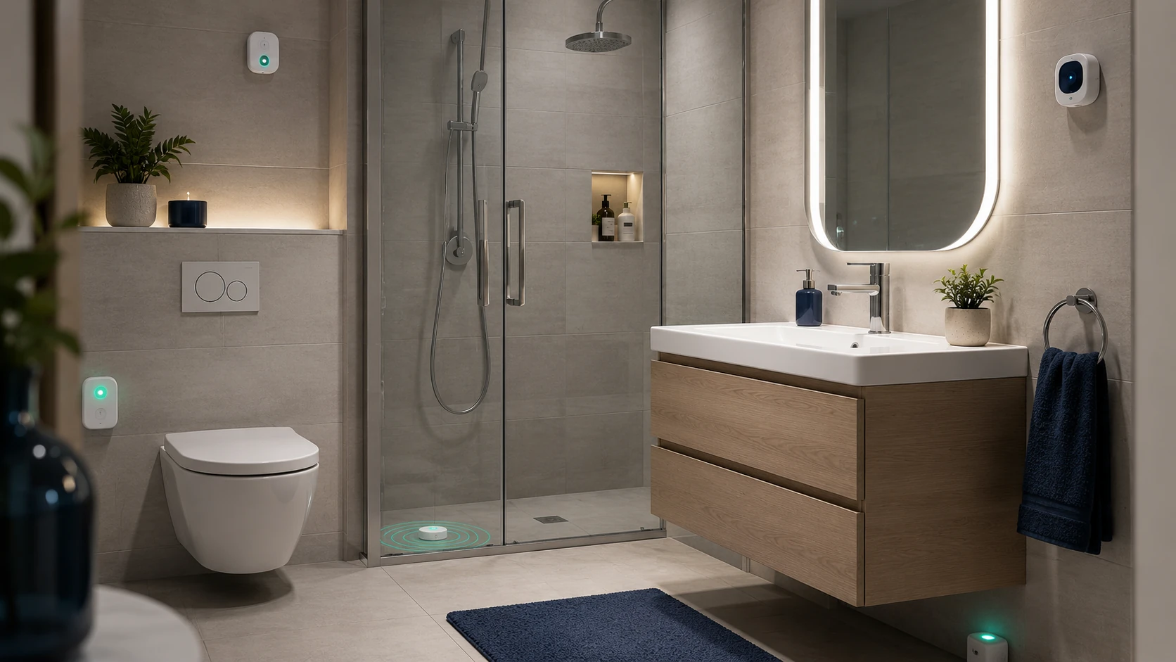 smart bathroom with modern_spa_inspired_bathroom_with_tech_accents